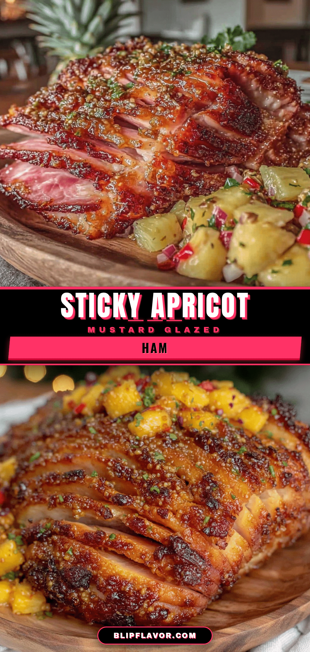 apricot mustard glazed ham recipe