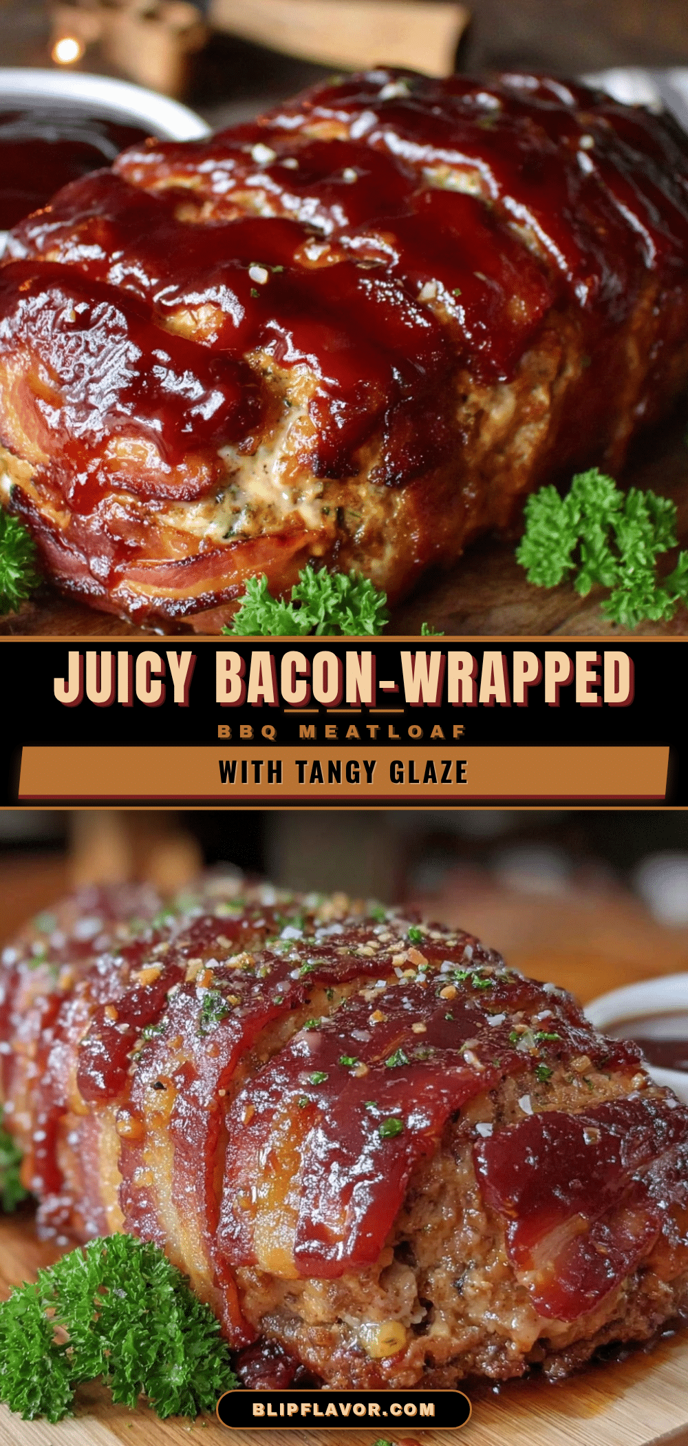 bacon-wrapped BBQ meatloaf recipe