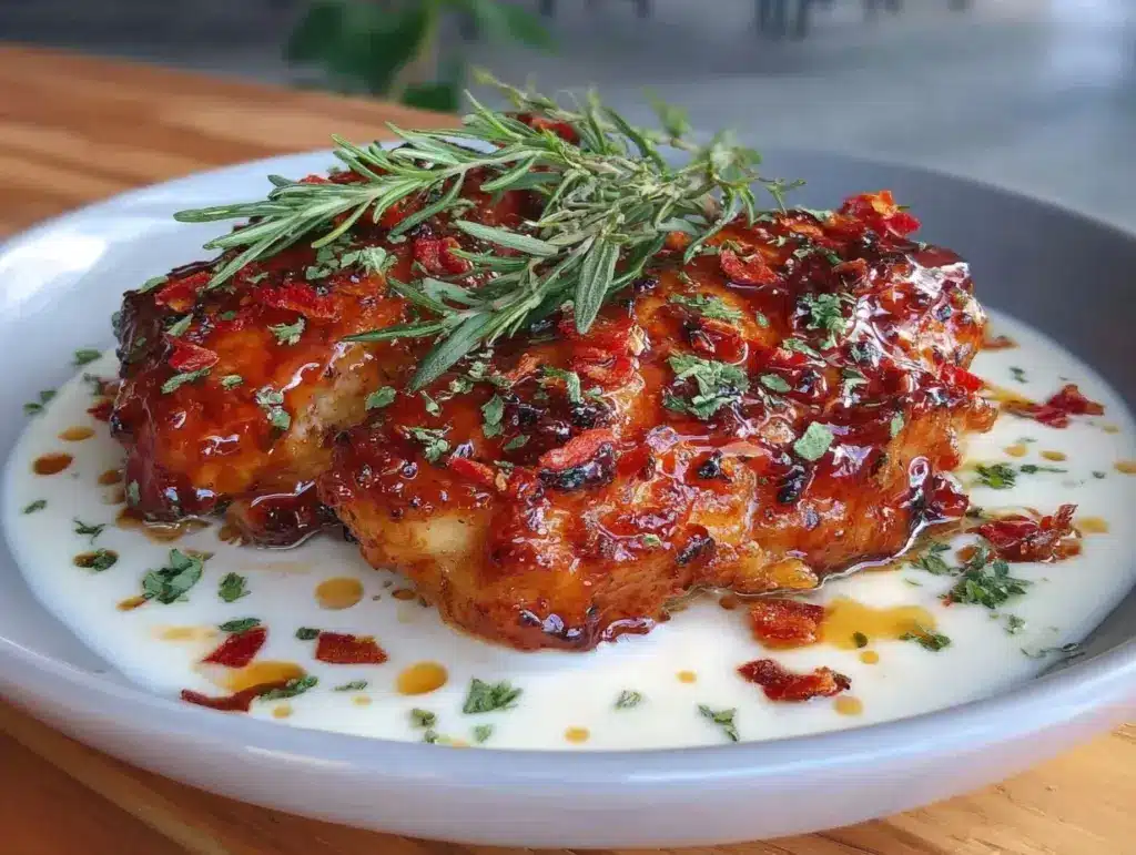 balsamic glazed chicken - featured image