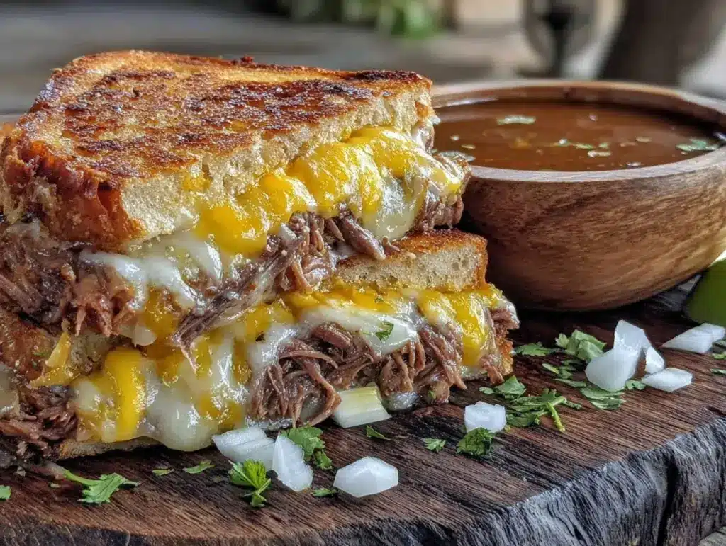 birria grilled cheese - featured image