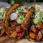 black bean sweet potato tacos - featured image
