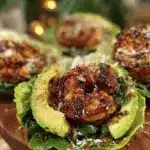 blackened shrimp caesar lettuce wraps - featured image