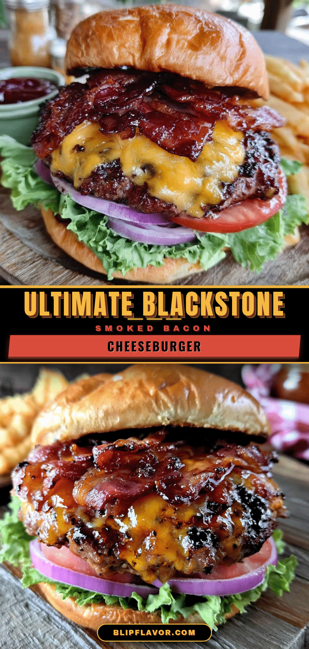 Blackstone smoked bacon cheeseburger recipe