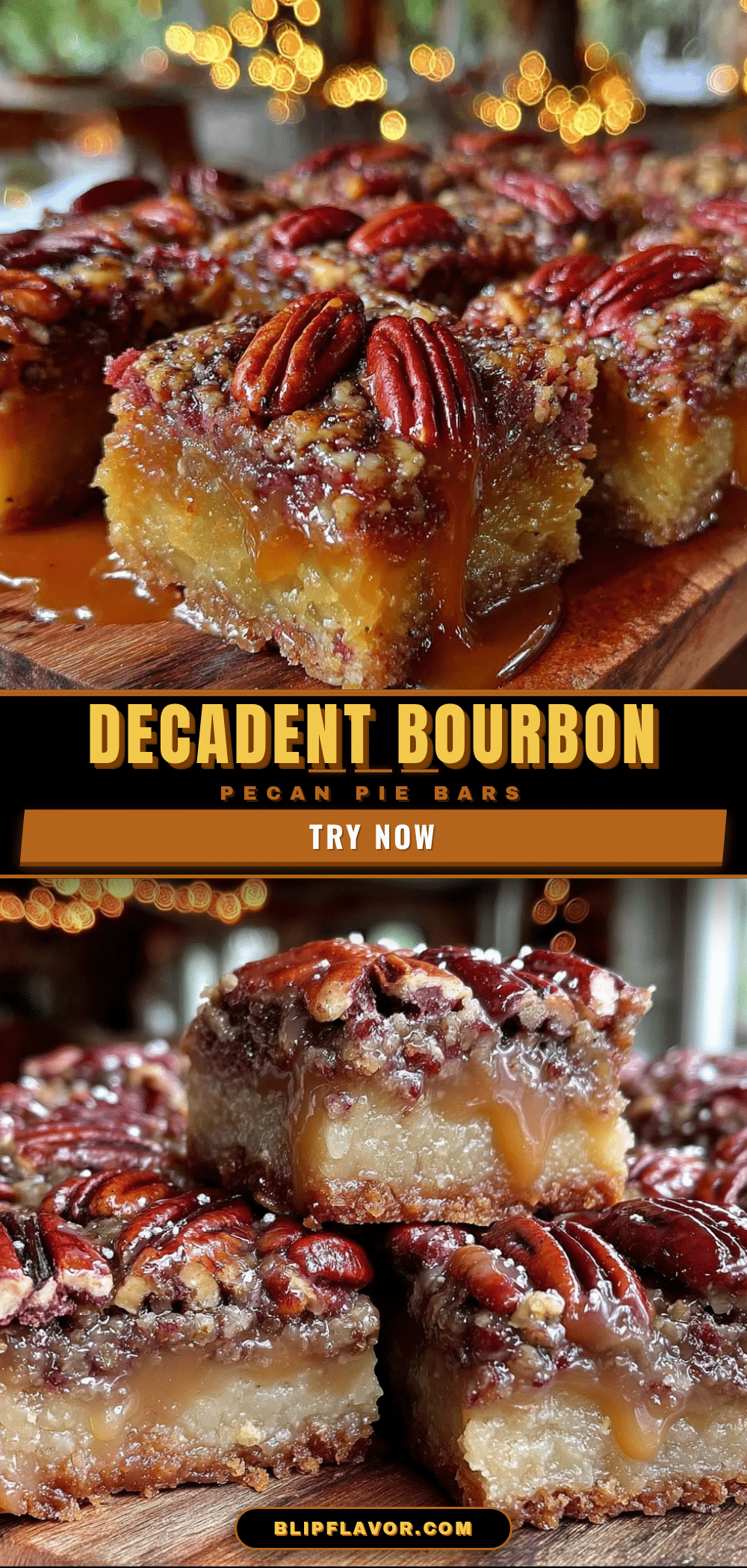 bourbon pecan pie bars recipe