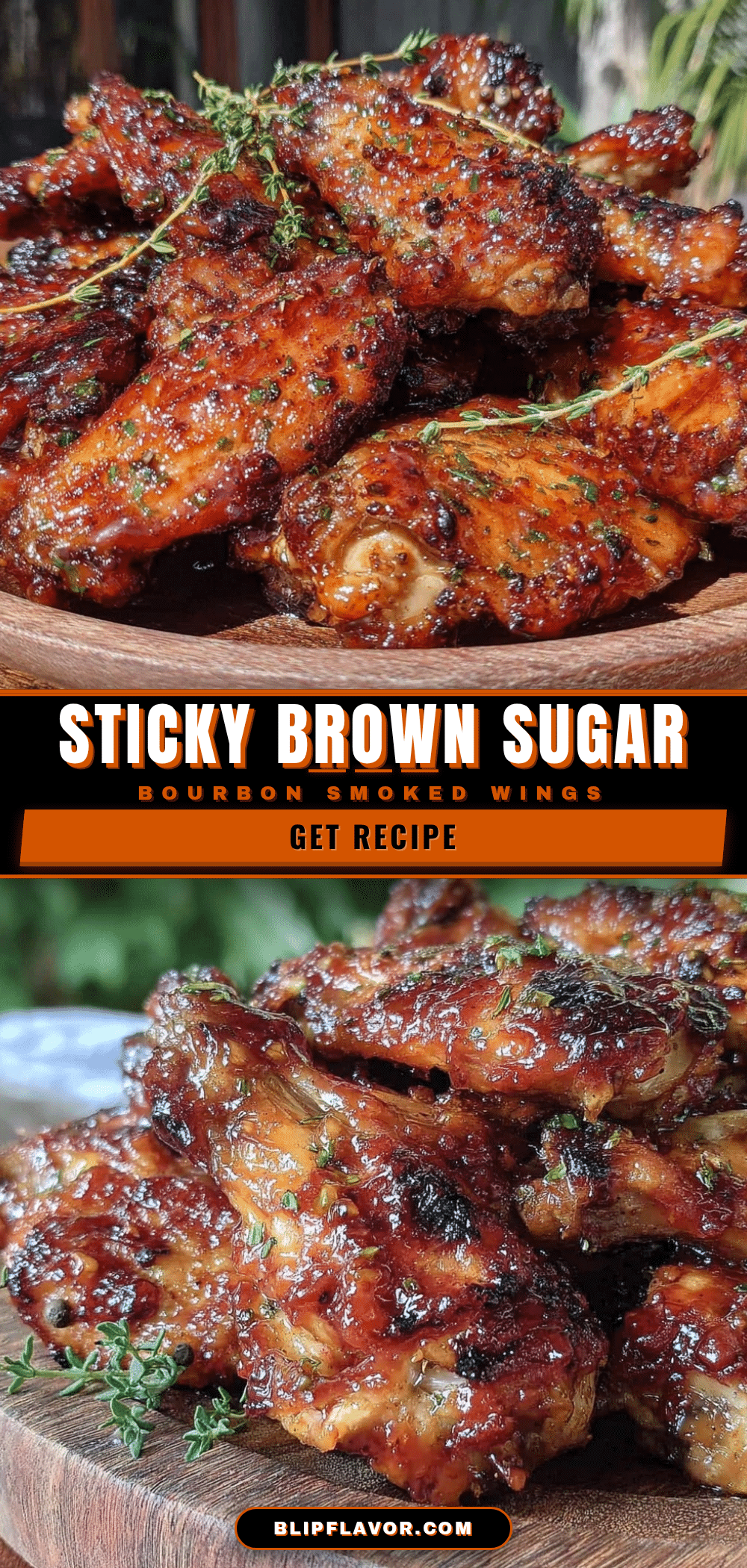 brown sugar bourbon smoked chicken wings recipe
