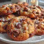 browned butter toffee chocolate chip cookies - featured image