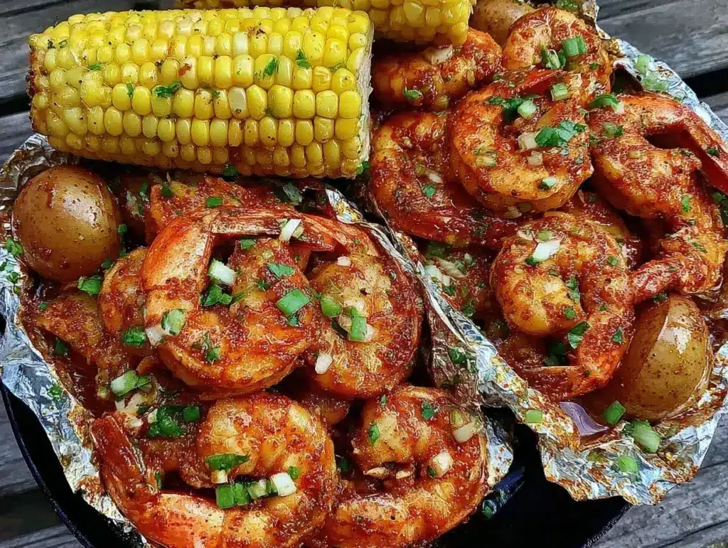 Cajun shrimp boil foil packs - featured image