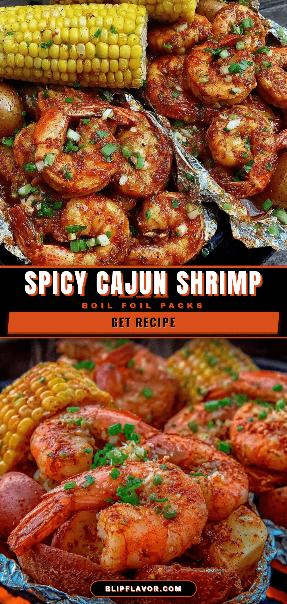 Cajun shrimp boil foil packs recipe