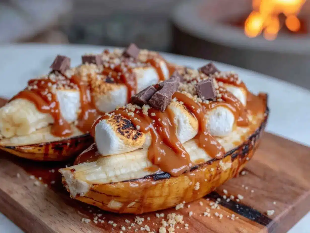 campfire banana boat smores preparation steps