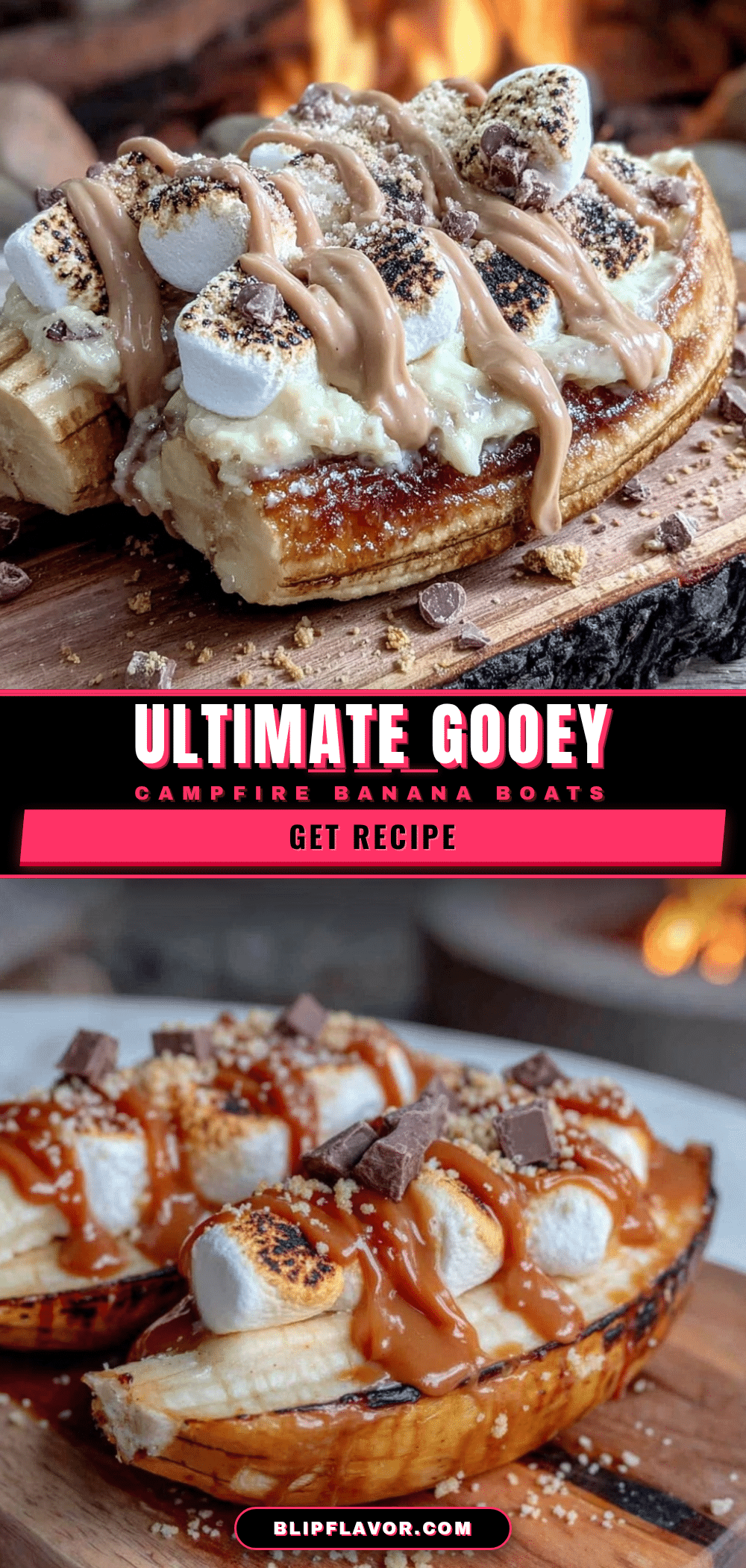 campfire banana boat smores recipe