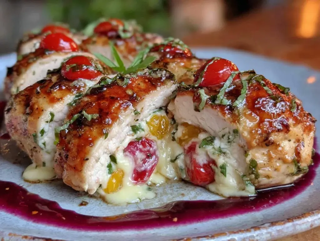 Caprese Stuffed Chicken Breast - featured image