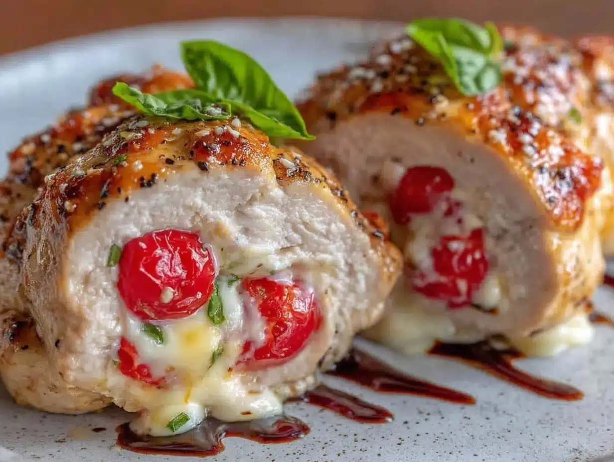 Caprese Stuffed Chicken Breast preparation steps