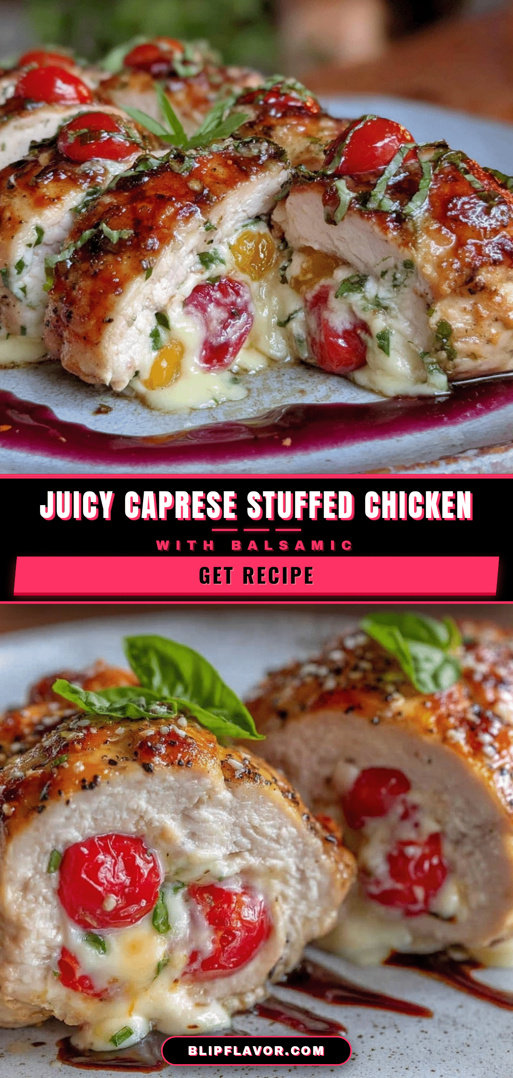 Caprese Stuffed Chicken Breast recipe