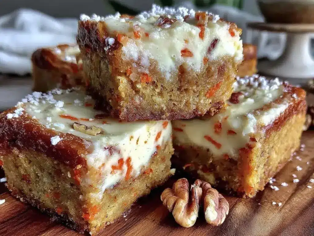 carrot cake blondies - featured image