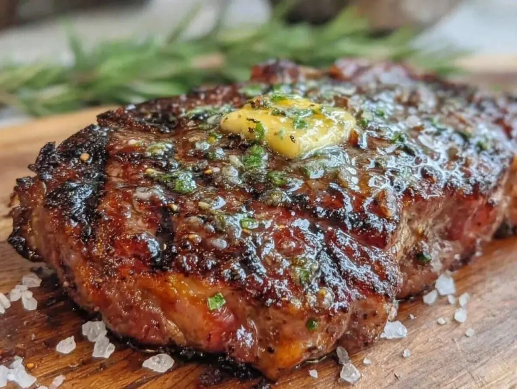 cast iron reverse sear ny strip - featured image