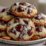 chewy almond flour chocolate chip cookies gluten-free - featured image