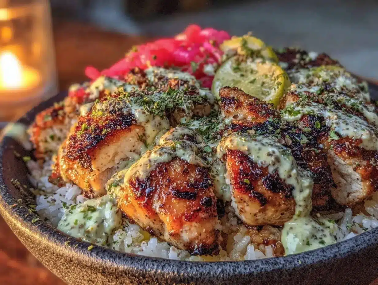 chicken shawarma bowls preparation steps