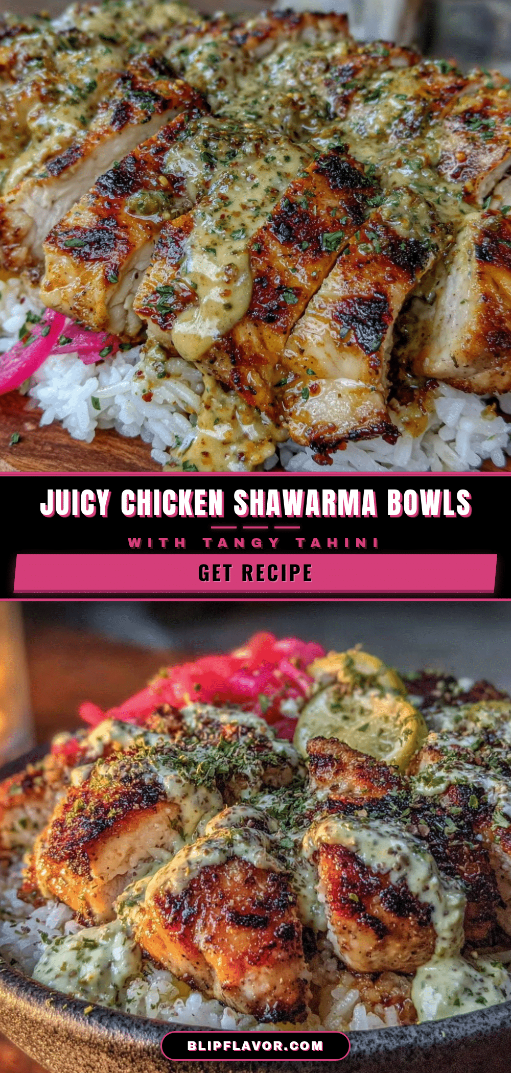 chicken shawarma bowls recipe