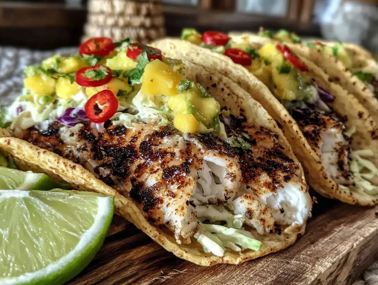 chili lime grilled fish tacos preparation steps