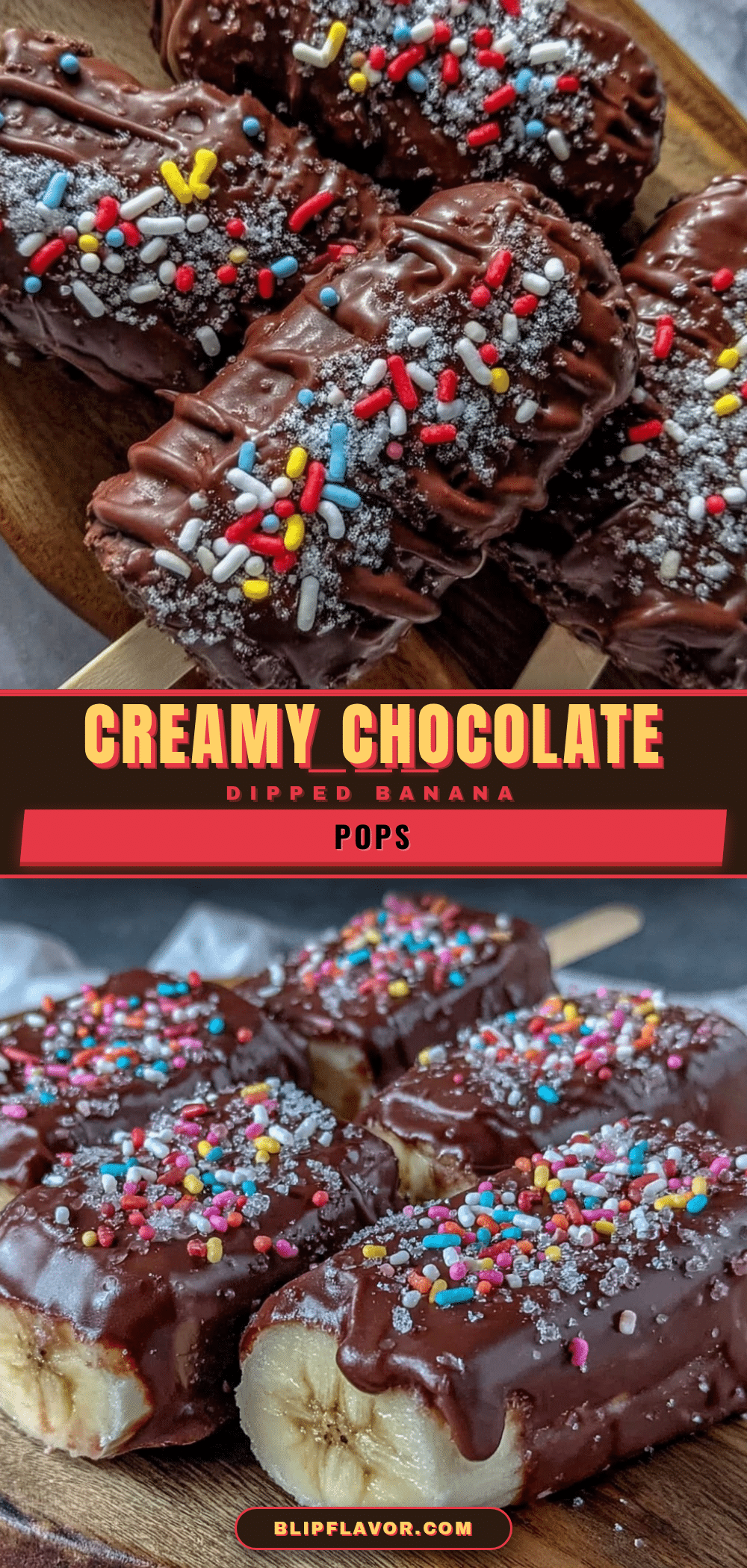 chocolate dipped frozen banana pops recipe