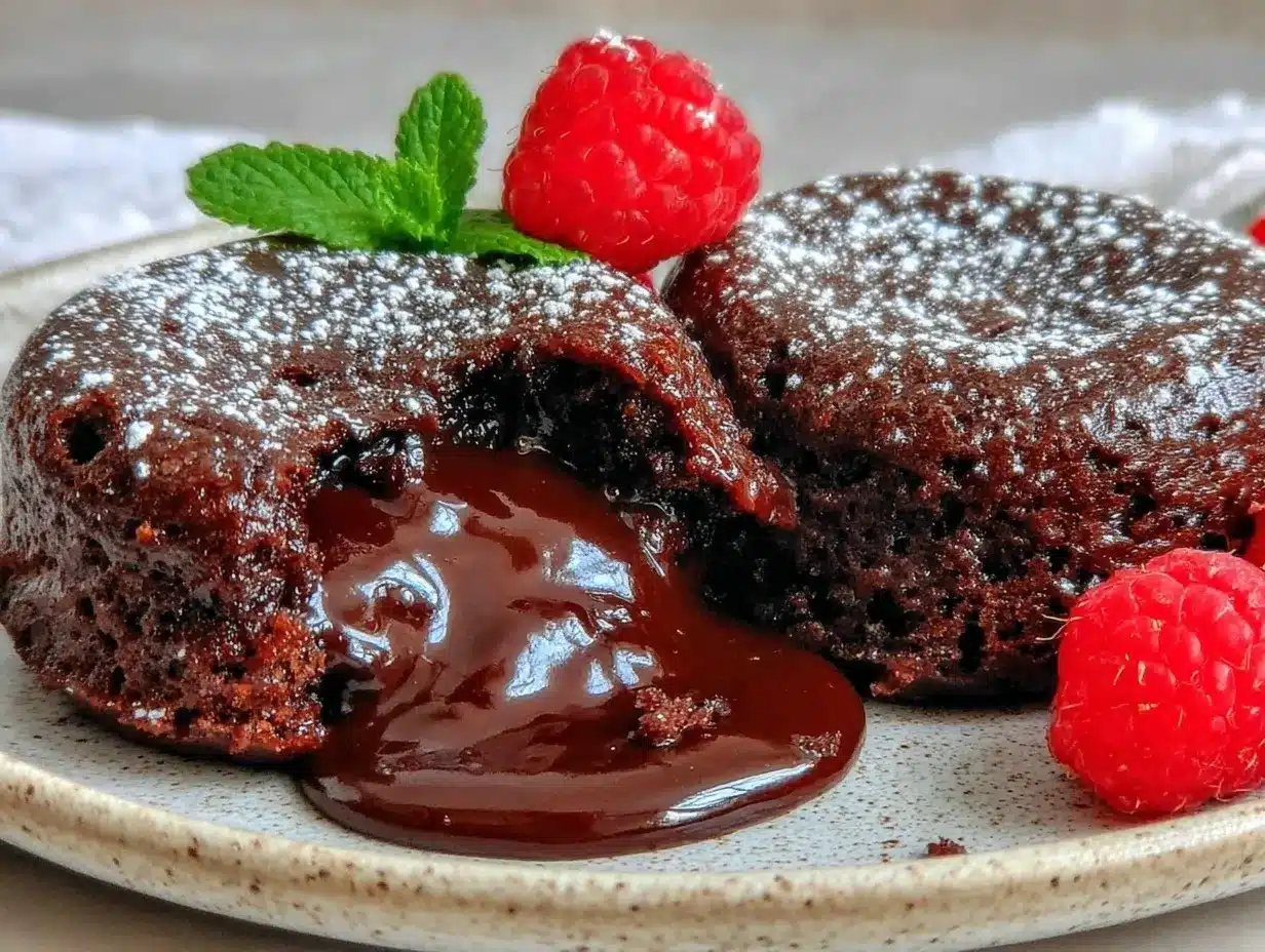 chocolate lava cake for two preparation steps