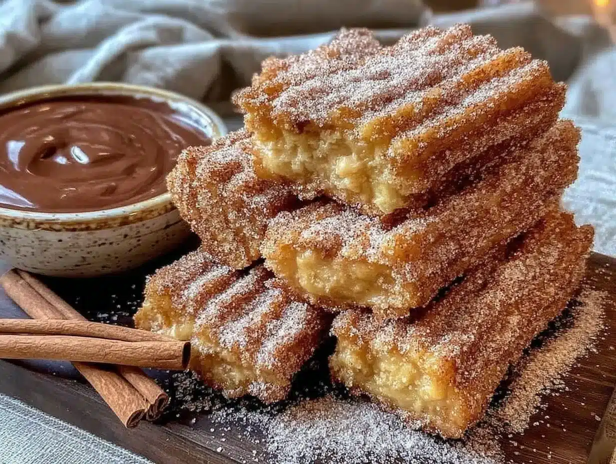 churro french toast sticks preparation steps