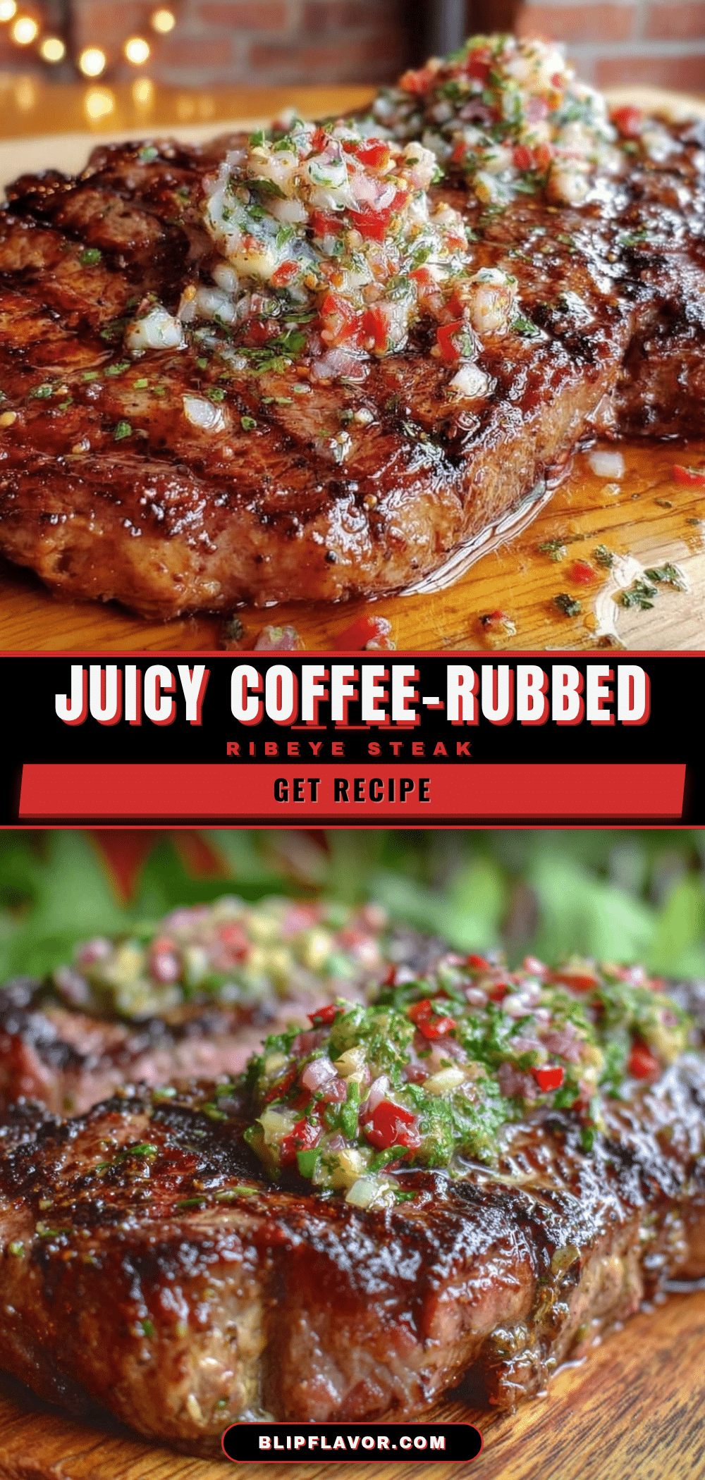 coffee-rubbed grilled ribeye recipe