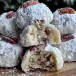 cozy snowball cookies - featured image