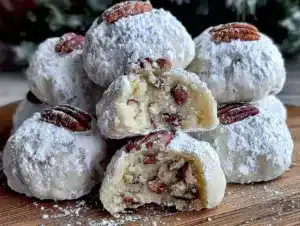 cozy snowball cookies - featured image