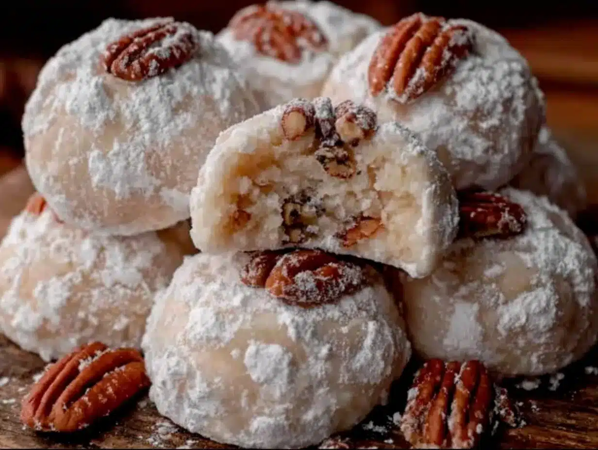 cozy snowball cookies preparation steps