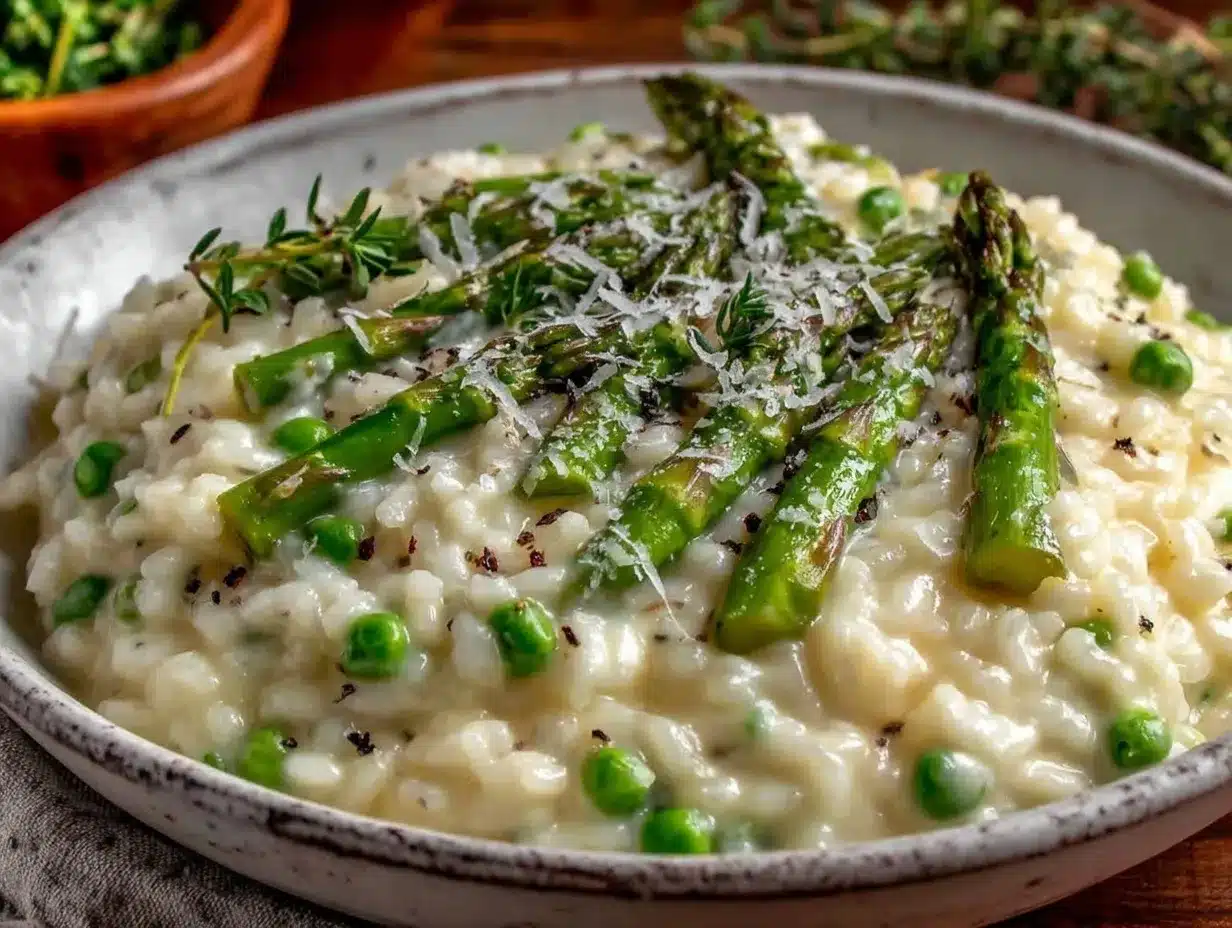 creamy asparagus risotto preparation steps