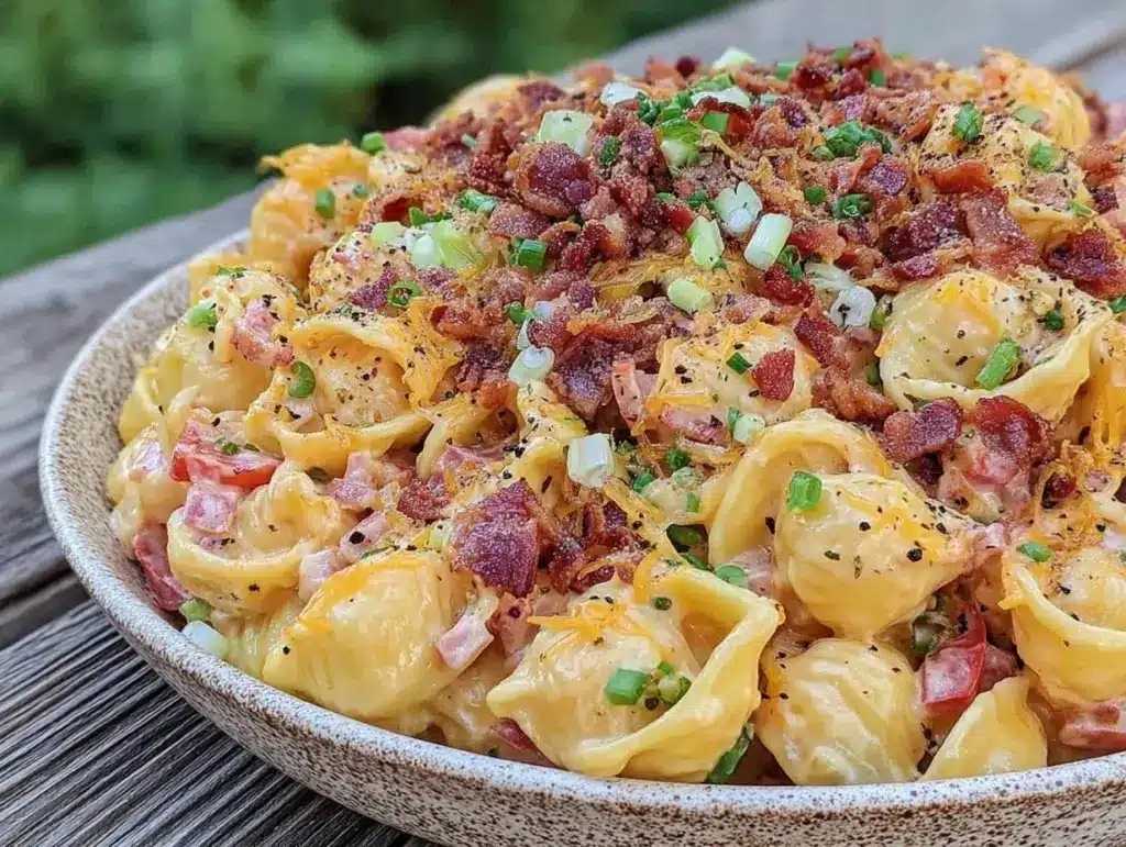 creamy crack chicken pasta salad - featured image