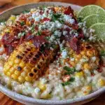 creamy mexican street corn risotto - featured image