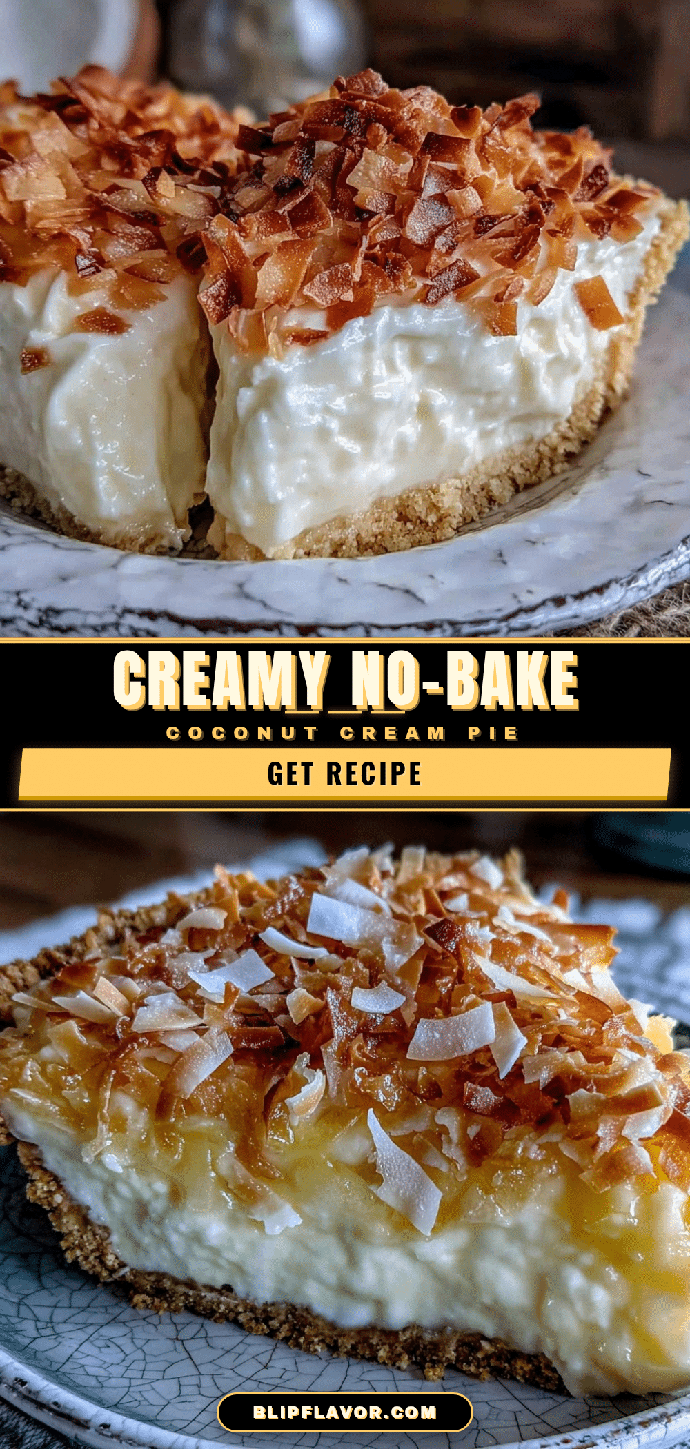 creamy no-bake coconut cream pie recipe