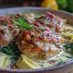 creamy one-pan tuscan chicken - featured image