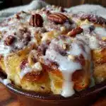 Creamy Overnight Cinnamon Roll Casserole - featured image