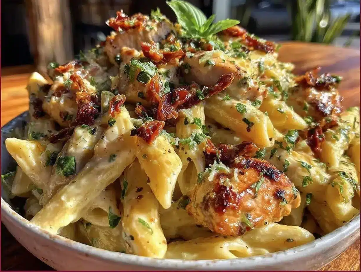 creamy sundried tomato chicken penne preparation steps