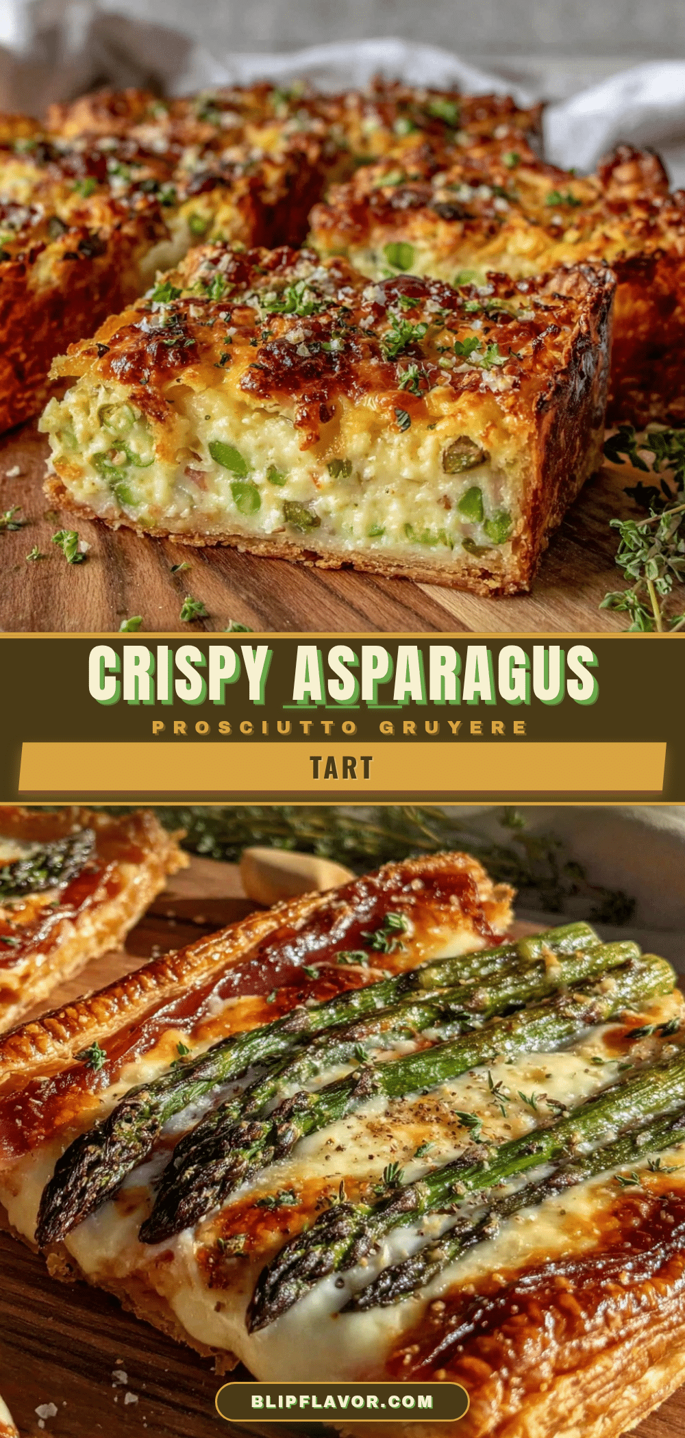crispy asparagus prosciutto puff pastry tart recipe