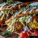 crispy baked falafel pita pockets - featured image