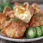 crispy baked jalapeño popper wontons - featured image