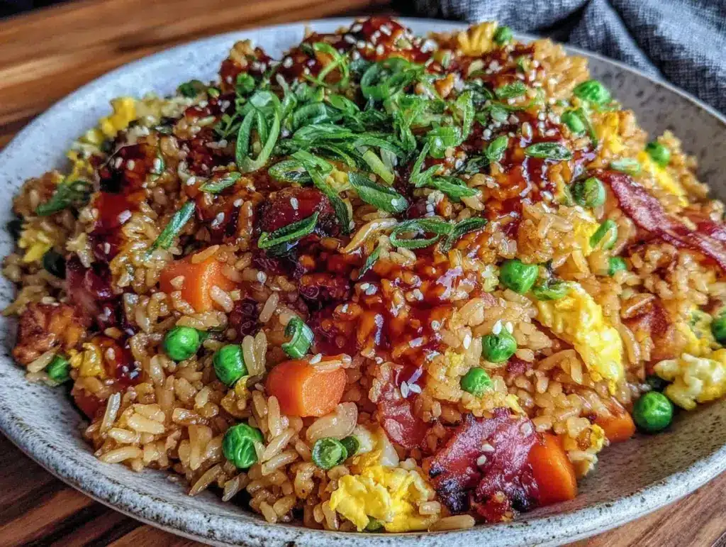 crispy blackstone fried rice - featured image