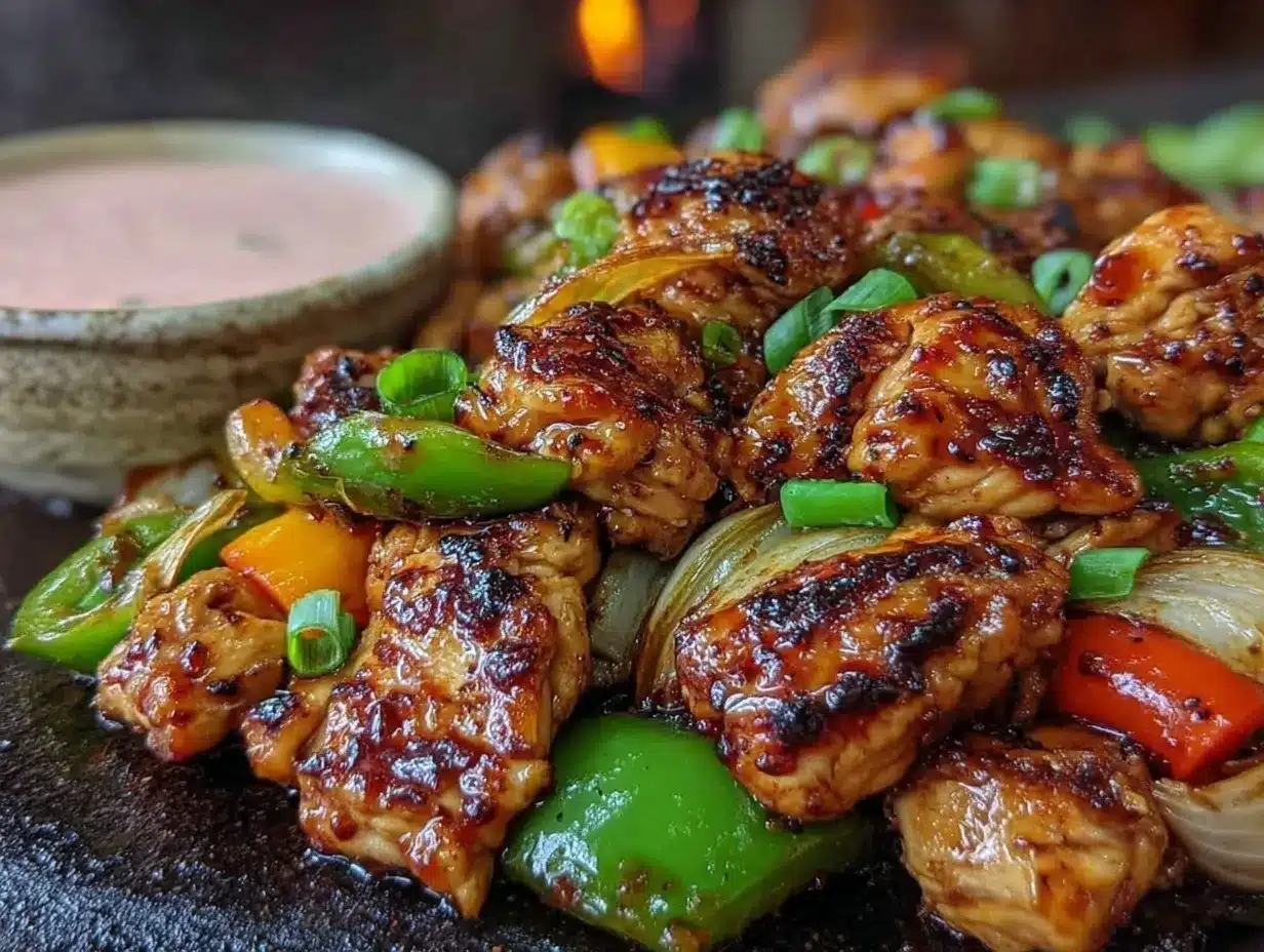 crispy Blackstone hibachi chicken preparation steps