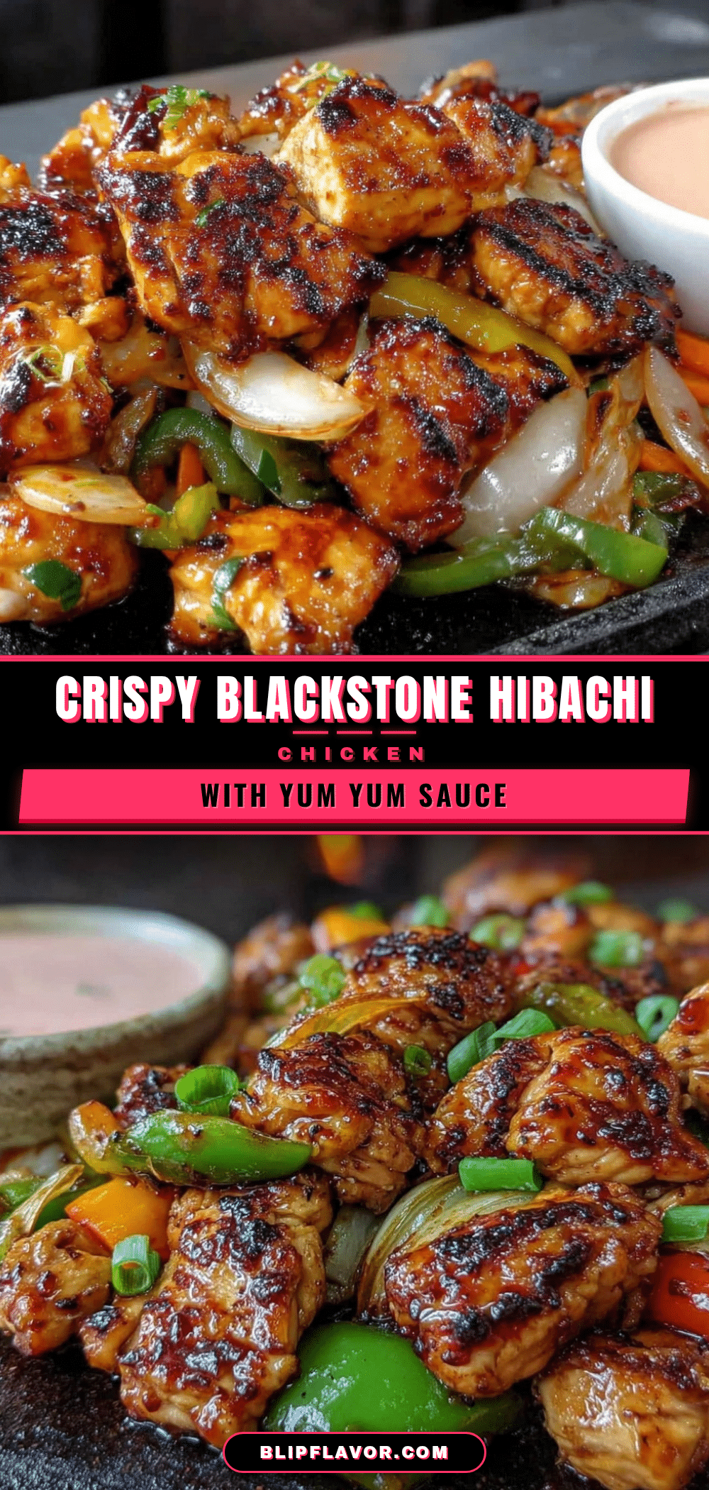 crispy Blackstone hibachi chicken recipe