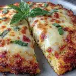 crispy cauliflower crust pizza - featured image