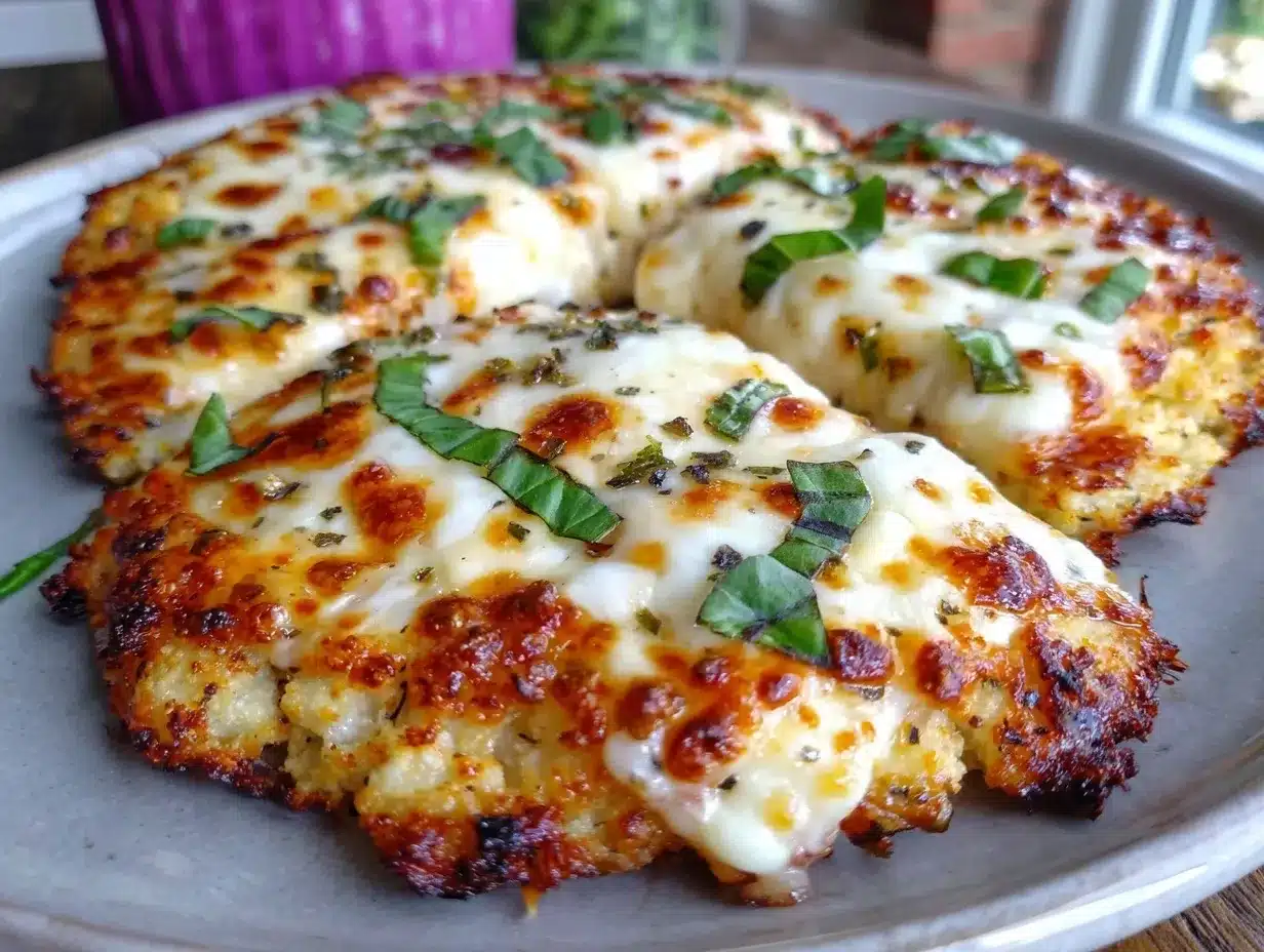 crispy cauliflower crust pizza preparation steps