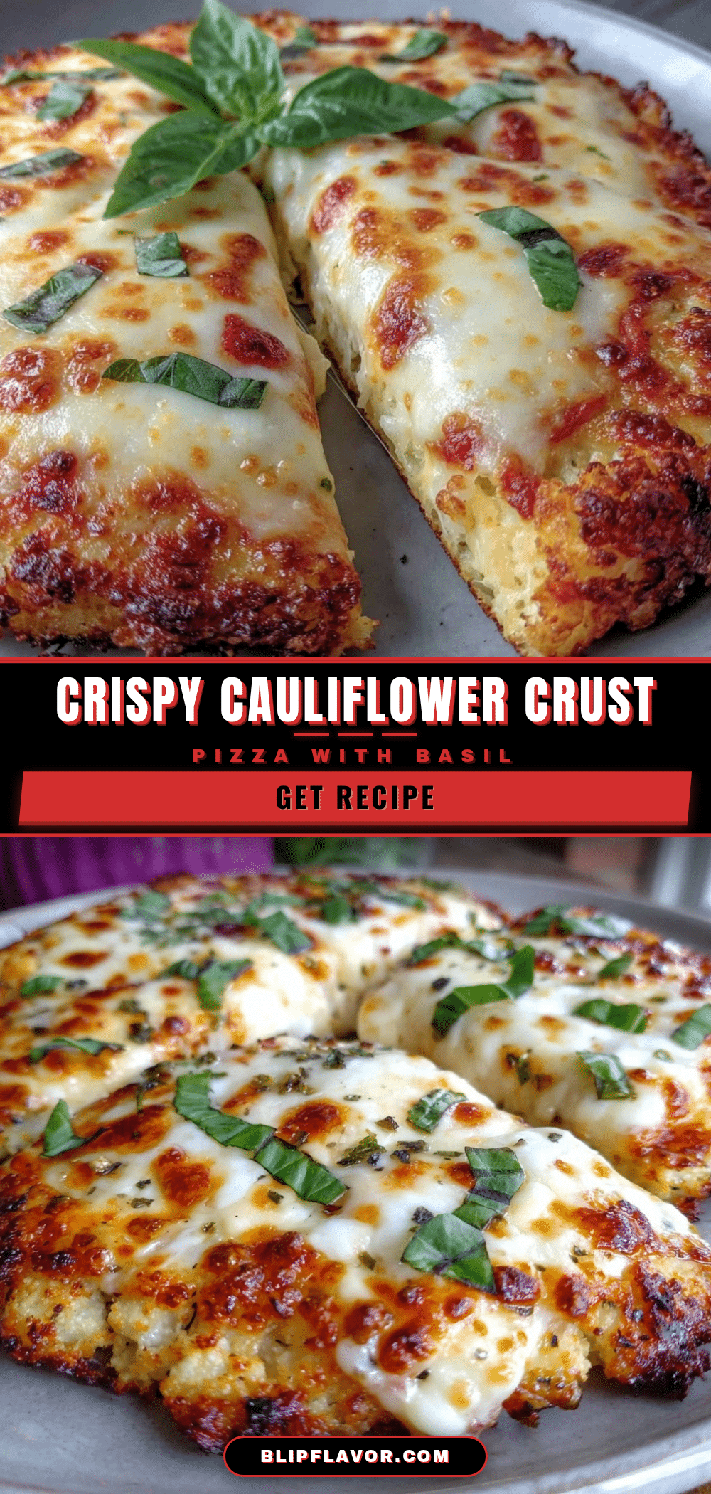 crispy cauliflower crust pizza recipe