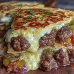 crispy cheesy breakfast quesadillas - featured image