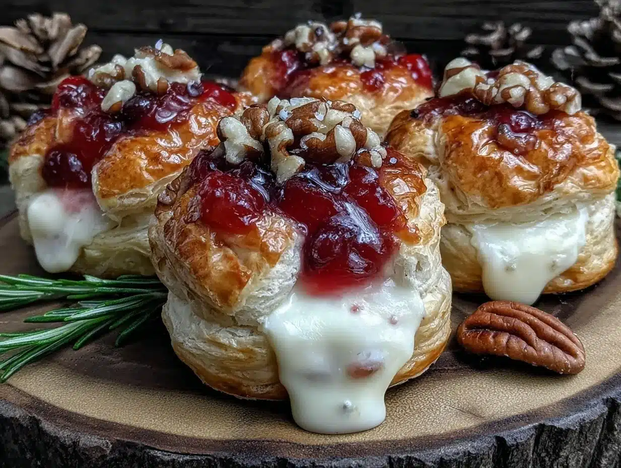 crispy cranberry brie bites preparation steps