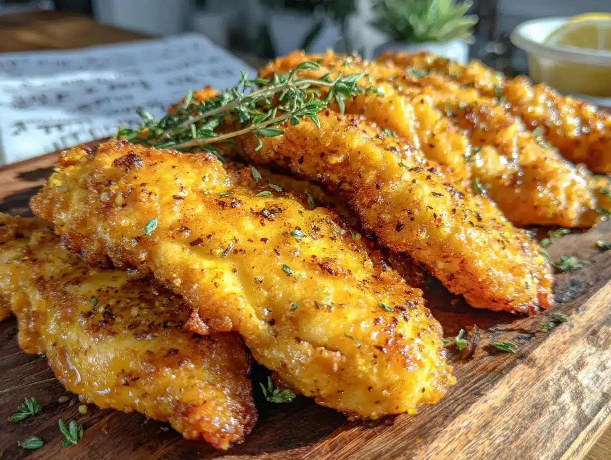crispy lemon pepper chicken tenders preparation steps