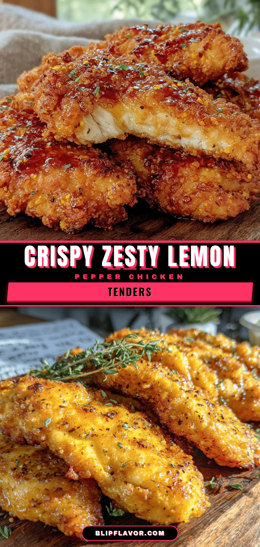 crispy lemon pepper chicken tenders recipe